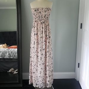 NW Floral strapless dress